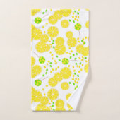 シームレスブライトレモンスライスキャンディ棒つきキャンデー甘い バスタオルセット (ハンドタオル)