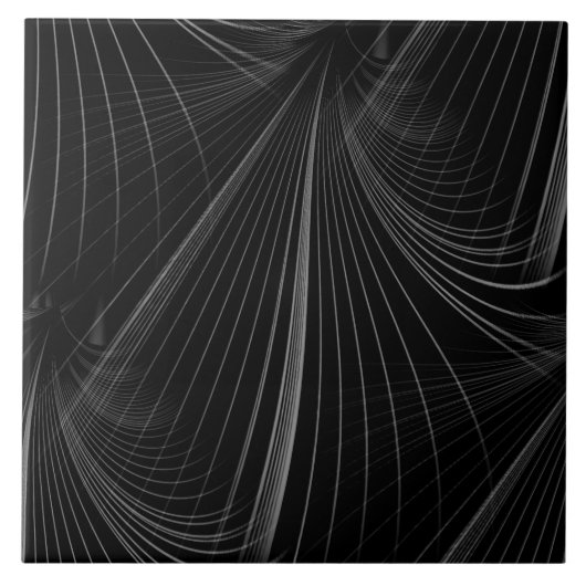 シームレスブラック及びグレーセラミックタイル タイル (正面)