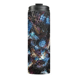 シームレスヘビ爬虫類トカゲのパイソン皮レザー タンブラー