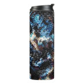 シームレスヘビ爬虫類トカゲのパイソン皮レザー タンブラー (回転左)