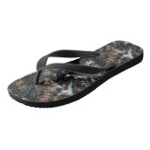 シームレスヘビ爬虫類トカゲのパイソン皮レザー ビーチサンダル (アングル)