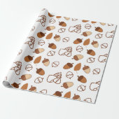 シームレスヘーゼルナットラッピング紙コージーオータムビベス ラッピングペーパー (アンロールド)