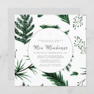 シームレスベビーバプテスマ《キリスト教》洗礼式や命名式 招待状