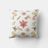 シームレスホリデー応援パターンイラストレーション クッション (裏面)