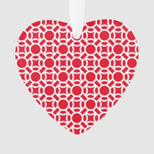 シームレスホワイトパターンDIY背景色 オーナメント (正面)