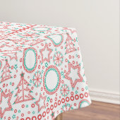 シームレスホワイトメリークリスマス装飾用デコールtr テーブルクロス (インサイチュ)