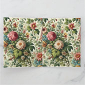 シームレスボタニカルフローラルパターン カード (内部)