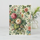 シームレスボタニカルフローラルパターン シーズンカード (スタンド正面)