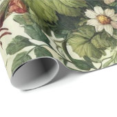 シームレスボタニカルフローラルパターン ラッピングペーパー (ロールコーナー)