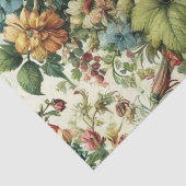 シームレスボタニカルフローラルパターン 薄葉紙 (詳細)