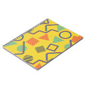 シームレスポップ・アートのなアートパターン抽象芸術カラフルテクスチャ ノートブック (左側)