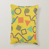 シームレスポップ・アートのなアートパターン。抽象芸術テカラフルクスチャ アクセントクッション (裏面(縦))