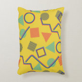 シームレスポップ・アートのなアートパターン。抽象芸術テカラフルクスチャ アクセントクッション (正面(垂直))