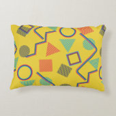 シームレスポップ・アートのなアートパターン。抽象芸術テカラフルクスチャ アクセントクッション (裏面)