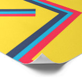 シームレスポップ・アートのなアートパターン。抽象芸術テカラフルクスチャ ポスター (角)