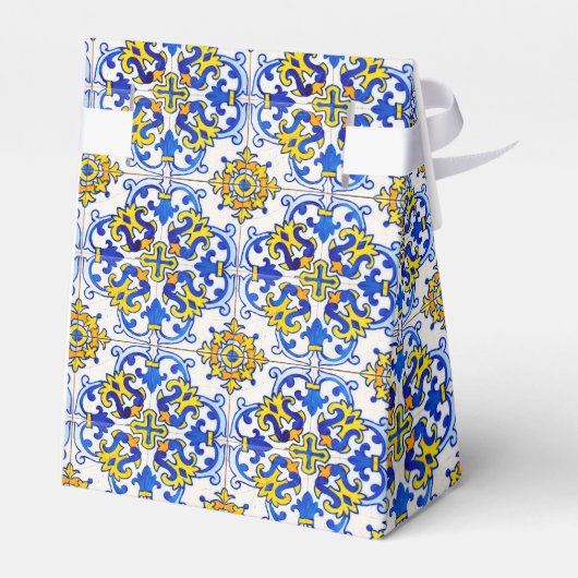 シームレスポ伝統的ルガルのアズレジョ模様 フェイバーボックス (裏面サイド)