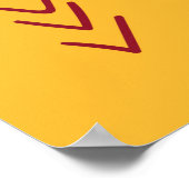 シームレスマンガラマとサボテンの模様 ポスター (角)