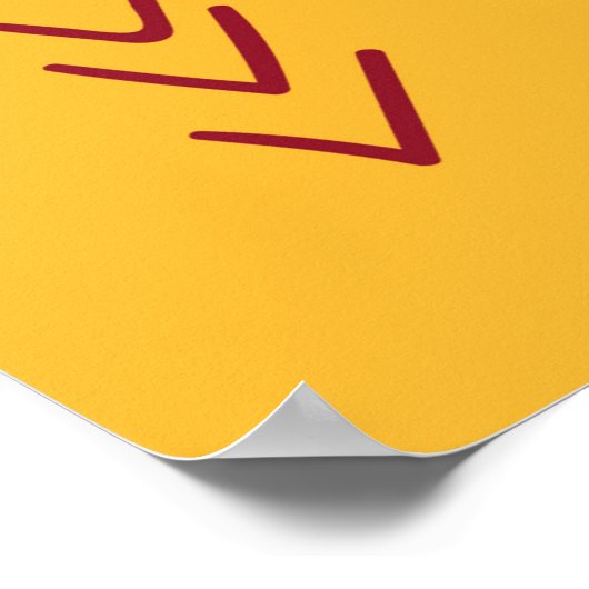 シームレスマンガラマとサボテンの模様 ポスター (角)