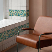 シームレスミントブルーグリーン金ゴールドパタオーガニックーン タイル