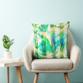 シームレスモダンな抽象芸術数々のブラシストローク色d クッション (椅子)