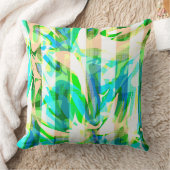 シームレスモダンな抽象芸術数々のブラシストローク色d クッション (ブランケット)