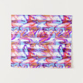 シームレスモダンな抽象芸術数々のブラシストローク色d タペストリー (正面(横))