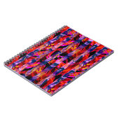 シームレスモダンな抽象芸術数々のブラシストローク色d ノートブック (左側)