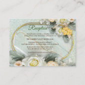 シームレスライトグリーン、イエロー&ホワイトマンダラ エンクロージャーカード (正面)