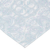 シームレスライトグリーン、イエロー&ホワイトマンダラ テーブルクロス (アングル)