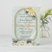 シームレスライトグリーン、イエロー&ホワイトマンダラ 招待状 (スタンド正面)