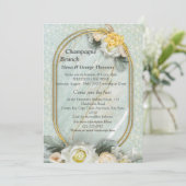 シームレスライトグリーン、イエロー&ホワイトマンダラ 招待状 (スタンド正面)