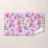 シームレスライトプラムフルーツ紫の果実さくらんぼp バスタオルセット (ハンドタオル)