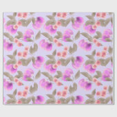 シームレスライトプラムフルーツ紫の果実さくらんぼp ラッピングペーパー (フラット)