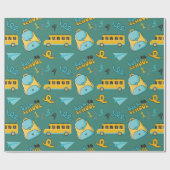 シームレスラッピング紙：飛行機、バックパック、バス ラッピングペーパー (フラット)