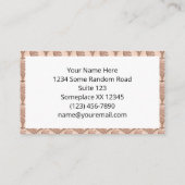 シームレスリンカーンペニーパターン – 銅コイン 名刺 (裏面)