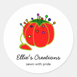 シームレスレッドピンクッションシームストレス ラウンドシール