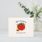 シームレスレッドピンクッションシームレスポストカー ポストカード (スタンド正面)