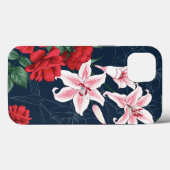 シームレスレッドローズ Case-Mate iPhoneケース (裏面 (横))