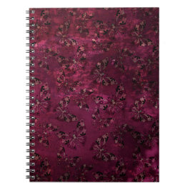 シームレスレトロビンテージ子供抽象バタフライ柄 ノートブック