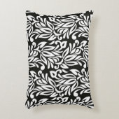 シームレスヴィンテージ白黒の繊維フローラPA アクセントクッション (正面(垂直))