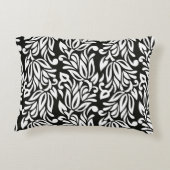 シームレスヴィンテージ白黒の繊維フローラPA アクセントクッション (裏面)