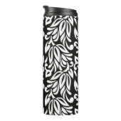 シームレスヴィンテージ白黒の繊維フローラPA タンブラー (回転右)