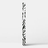 シームレスヴィンテージ白黒の繊維フローラPA Case-Mate iPhoneケース (裏面 / 左)