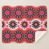 シームレス伝統的な東洋オーナメント シェルパブランケット (正面(横))