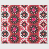 シームレス伝統的な東洋オーナメント ラッピングペーパー (フラット)