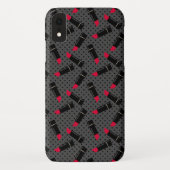 シームレス口唇デザインパターン美しいファッション Case-Mate iPhoneケース (裏面)