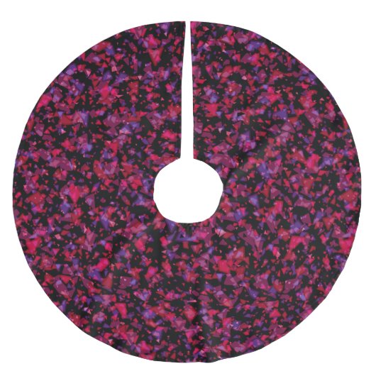 シームレス大理石の花崗岩抽象芸術モダンパターンpr ブラッシュドポリエステルツリースカート (正面)