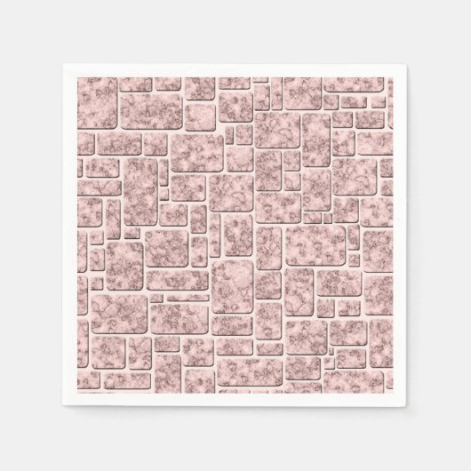 シームレス大理石タイル花崗岩パッチ石 スタンダードカクテルナプキン (正面)