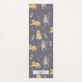 シームレス宇宙の猫名前をカスタムする ヨガマット (正面)