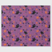 シームレス幽霊、ブー、スターラッピング紙魔法 ラッピングペーパー (フラット)